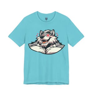 Lovestruck Muscular Werewolf T-Shirt, Furry Shirt, Wolf Fursona Pride Top, Furry Canine Tee, Gift for Furries and Werewolf Fans image 14