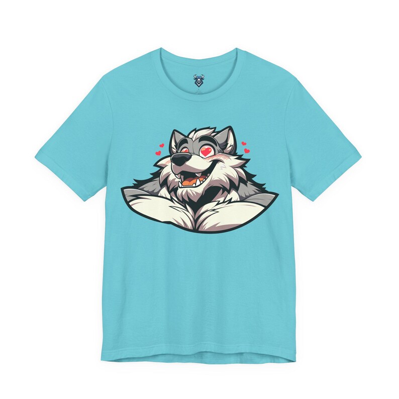Lovestruck Muscular Werewolf T-Shirt, Furry Shirt, Wolf Fursona Pride Top, Furry Canine Tee, Gift for Furries and Werewolf Fans image 14