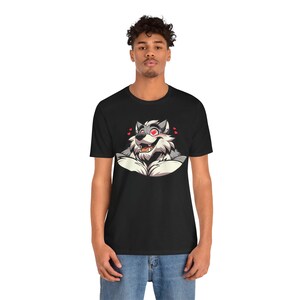 Lovestruck Muscular Werewolf T-Shirt, Furry Shirt, Wolf Fursona Pride Top, Furry Canine Tee, Gift for Furries and Werewolf Fans image 16