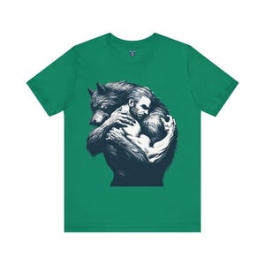Man and Werewolf T-shirt Pride Unisex Top Mens Adult Tee Shirt Gift For Womens, Gay Werewolf Top, Gift for Monster Fans, LGBTQ Inclusive image 11