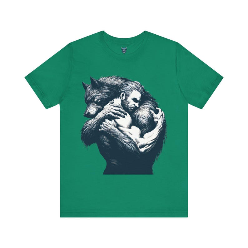 Man and Werewolf T-shirt Pride Unisex Top Mens Adult Tee Shirt Gift For Womens, Gay Werewolf Top, Gift for Monster Fans, LGBTQ Inclusive image 11