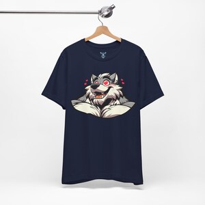 Lovestruck Muscular Werewolf T-Shirt, Furry Shirt, Wolf Fursona Pride Top, Furry Canine Tee, Gift for Furries and Werewolf Fans image 12