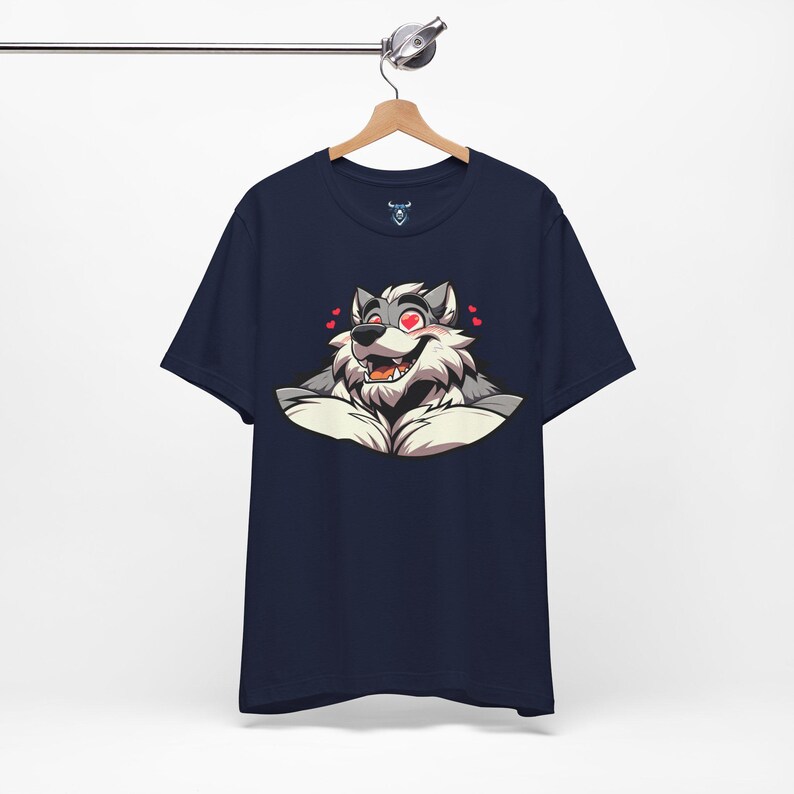 Lovestruck Muscular Werewolf T-Shirt, Furry Shirt, Wolf Fursona Pride Top, Furry Canine Tee, Gift for Furries and Werewolf Fans image 12