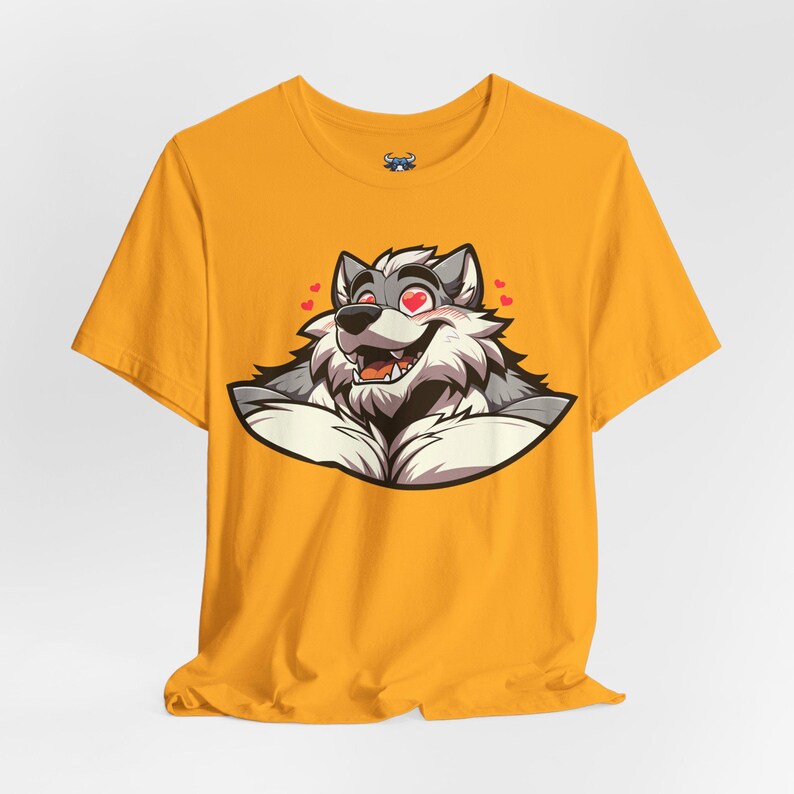 Lovestruck Muscular Werewolf T-Shirt, Furry Shirt, Wolf Fursona Pride Top, Furry Canine Tee, Gift for Furries and Werewolf Fans image 8