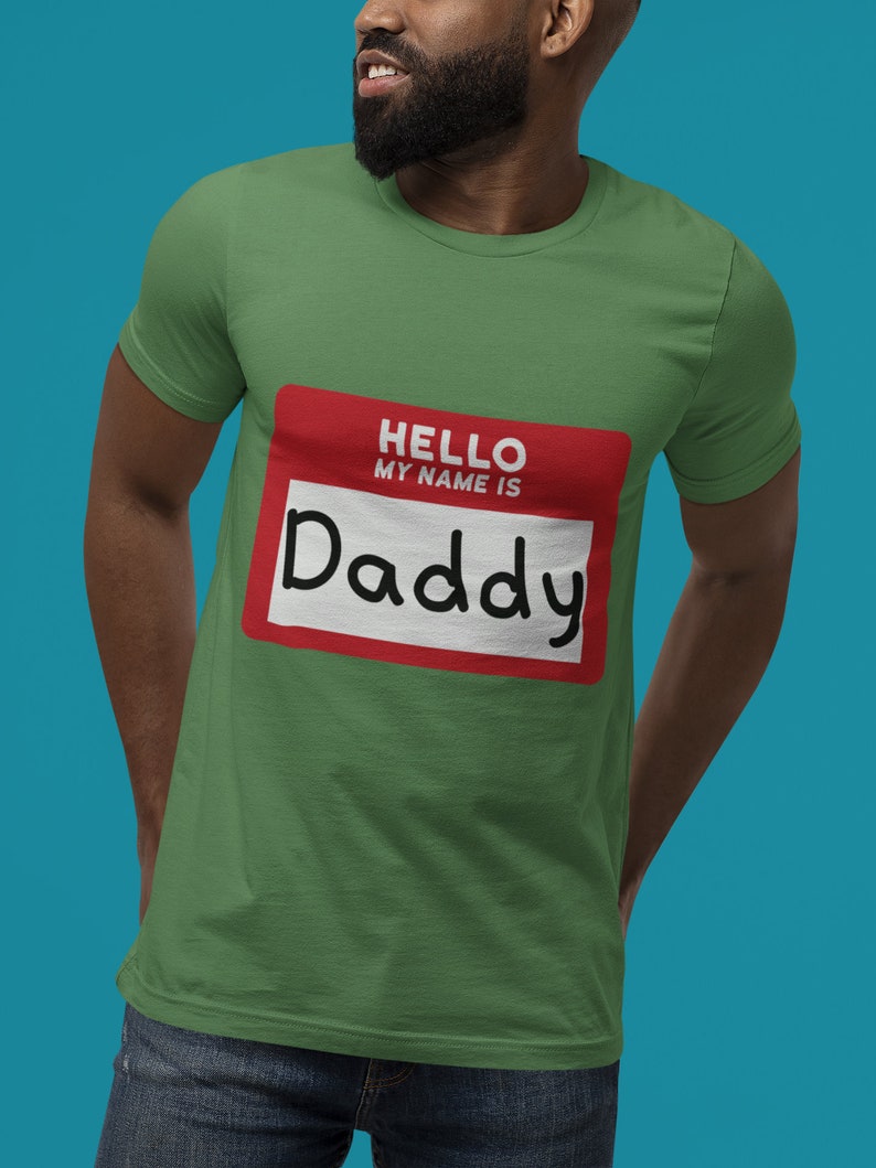 Daddy Nametag Tshirt Pride Unisex Top Mens Adult Tee Shirt Gift for Gay Man, Gift for Gay Dads
