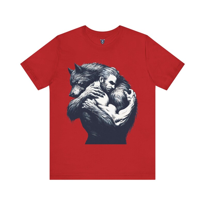 Man and Werewolf T-shirt Pride Unisex Top Mens Adult Tee Shirt Gift For Womens, Gay Werewolf Top, Gift for Monster Fans, LGBTQ Inclusive image 14