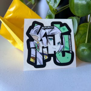 Frieren Anime Kanji Sticker
