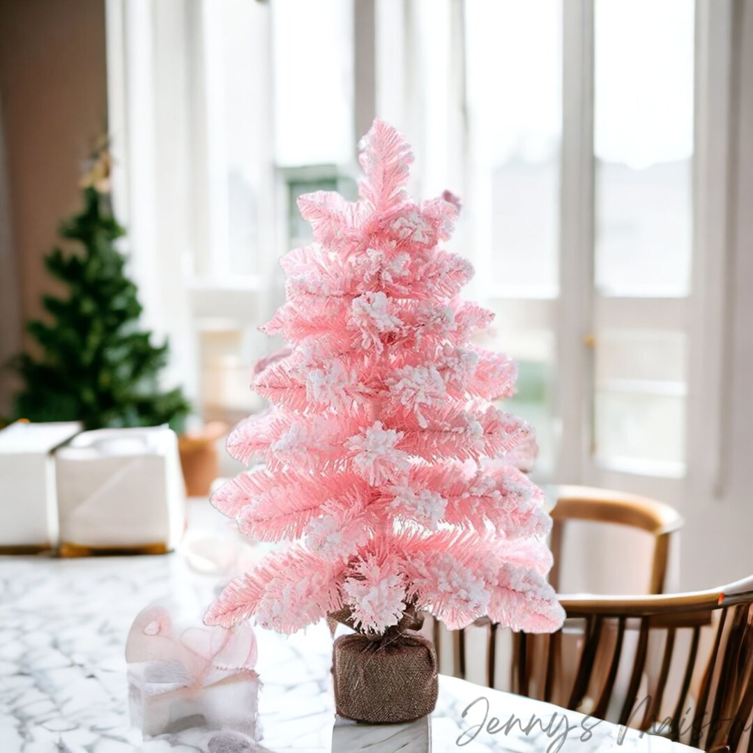 Miniature Pink Christmas Tree 