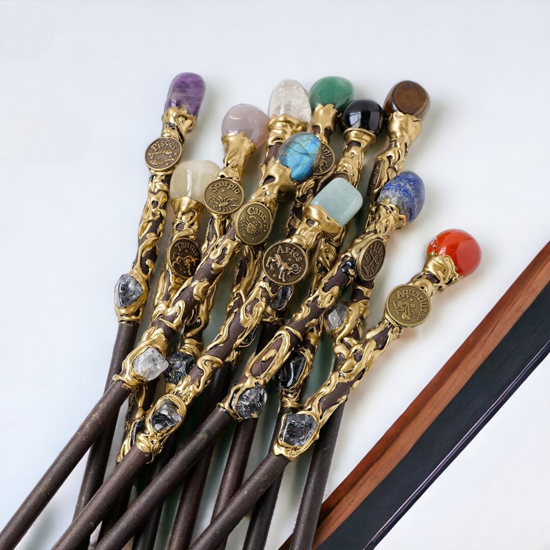 Constellation Crystal Wand Gem Sagittarius Scorpio Cancer Etsy UK