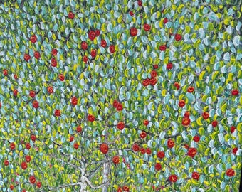 Print Apple tree on Canvas - Van Gogh Style 24x20