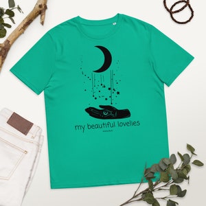 Destiny Deck &quot;My Beautiful Lovelies&quot; Black Text Unisex organic cotton t-shirt