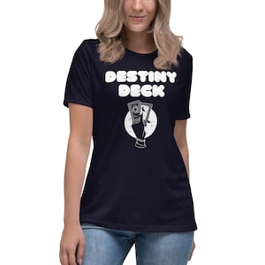 Destiny Deck (White Logo) Women&#39;s Relaxed T-Shirt
