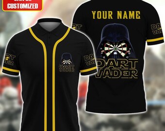 Personalized Dart Vader Funny Polo Shirt, Gift for Dart Lover, Dart Polo Shirt, Team Gif, Shirt For Men, Dad, Idea Shirt for Dart Player