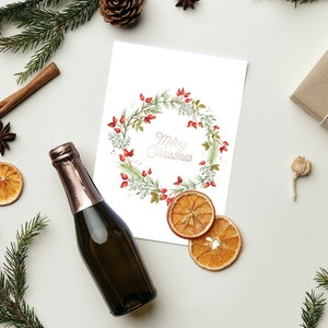 Download digitale della cartolina di Buon Natale stampabile