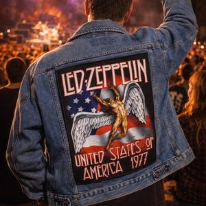 1990's Wrangler Denim Jacket Led Zeppelin Back Patch
