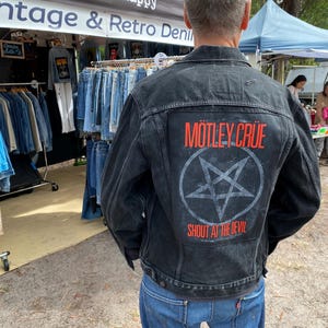 Motley Crue Levis Denim Jacket Black M