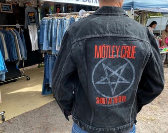 Motley Crue Levis Denim Jacket Black M