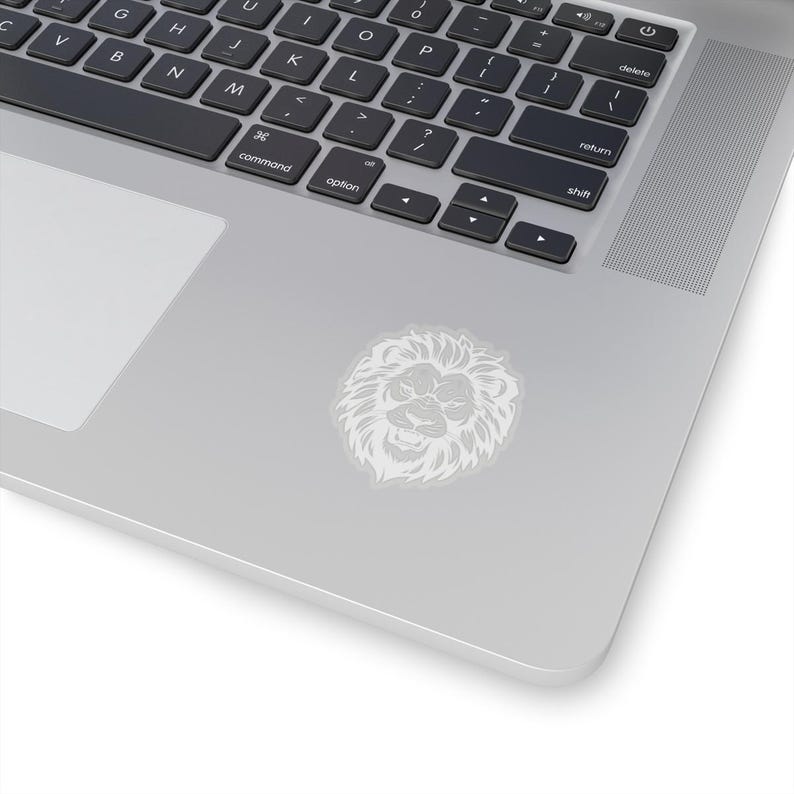 Lion Head Kiss-cut Stickers, Roaring Lion Laptop Decal, Bohemian Animal ...