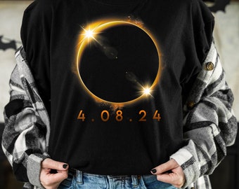 Eclipse Shirts 2024 Twice In A Lifetime Solar Eclipse TShirts April 8th 2024 Total Solar Eclipse Astronomy Matching Family Eclipse Shirts