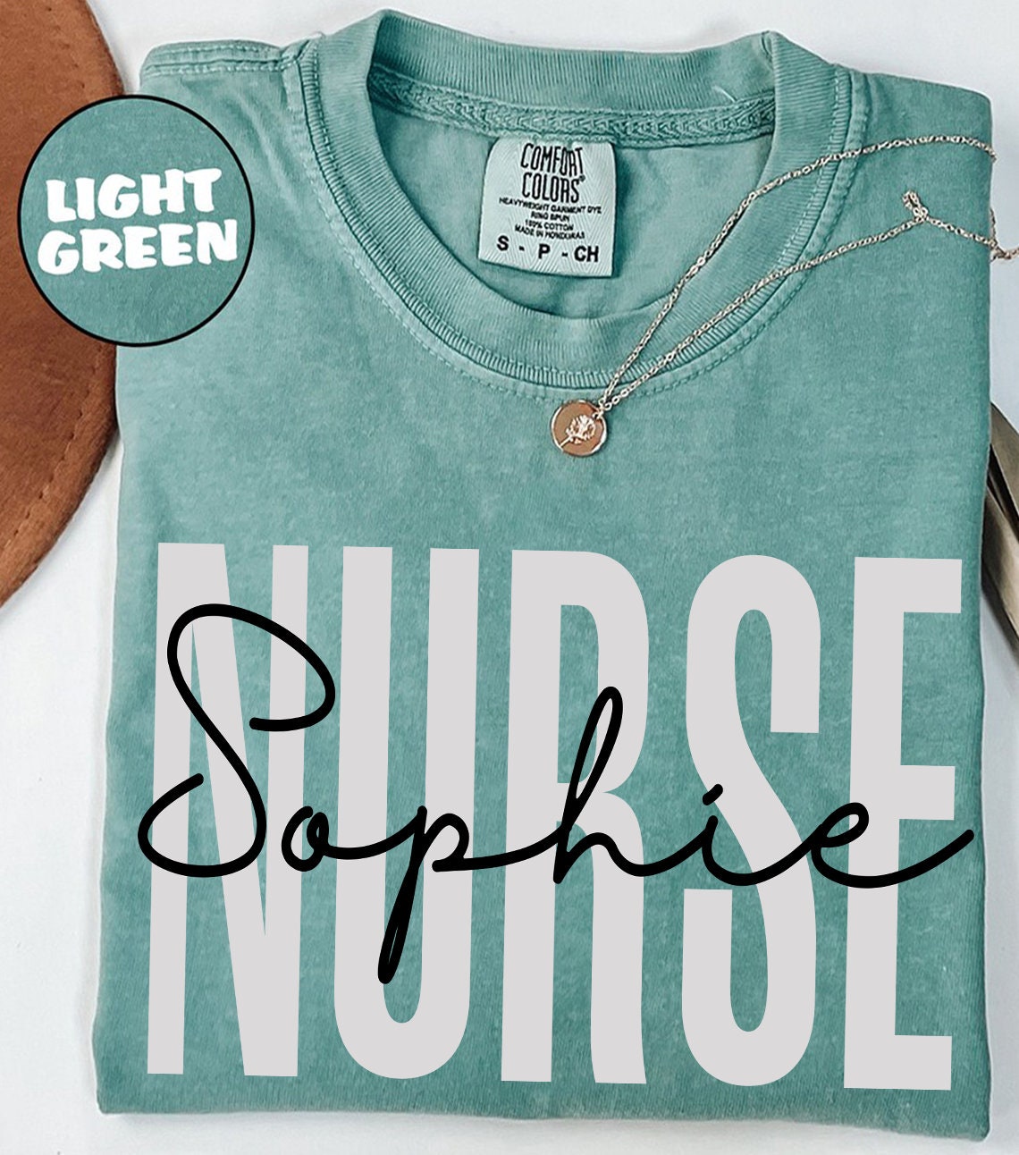 Custom Nurse T-shirt, Comfort Colors Nurse Shirt, Nurse Name
