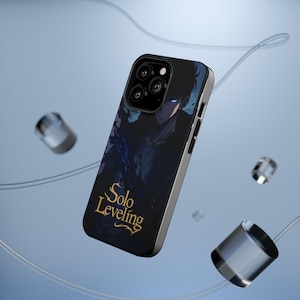 Solo Leveling Anime Series Magnetic Tough Cases, iPhone Phone Cases, Anime Themed Phone Covers, Tough Phone Protectors, Anime Merchandise
