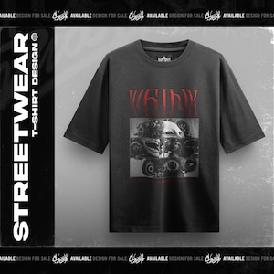 Streetwear Graphic Tee PNG: AI-Generated Design (Digital Download)