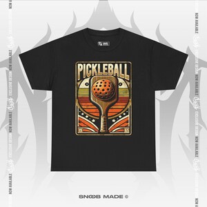 Vintage Pickleball Graphic Tee: Unisex Heavy Cotton Shirt