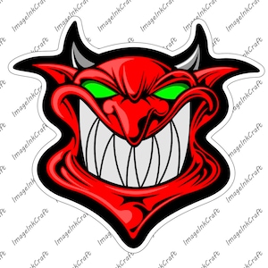 Devil Head Svg, Funny Picture Svg, Devil Smile Svg, Cut File PNG, EPS, AI