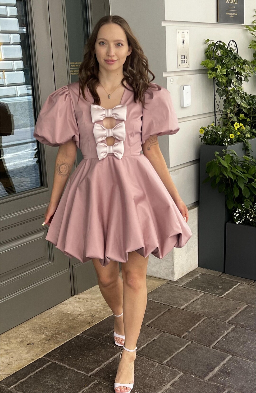 Pink Blossom Cotton Dress