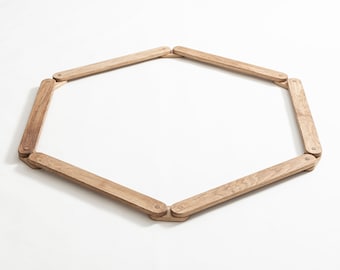 Handmade Solid Oak Balance Beam No6: Ideal Toddler Gift for Boosting Balance & Motor Skills!