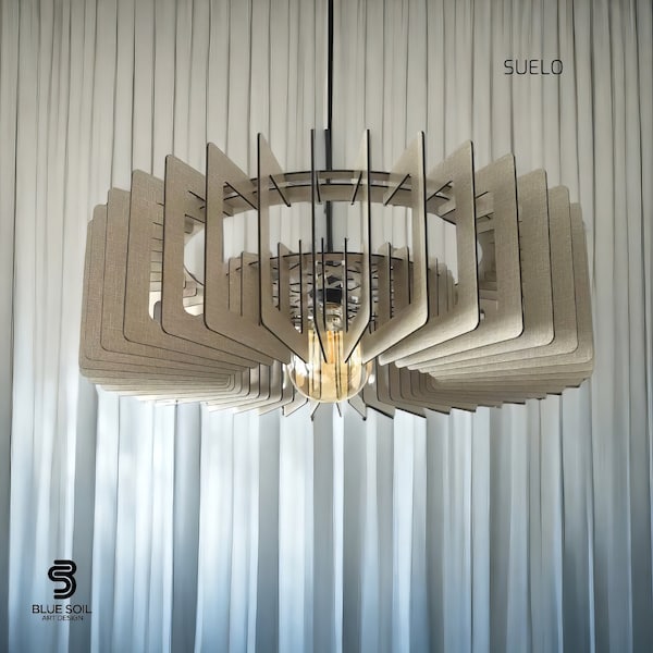 Wooden Chandelier, Wooden Pendant Light, Modern Chandelier, Lamp, Home Decoration, Chandelier Lighting, Pendant Lighting, Ceiling Lamp.