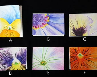 Original 5x7 Gouache/Watercolor Card, Botanical Cards, Gifts for Her, Mother's Day Gifts, Anniversary, Original Art Cards, Handmade Cards