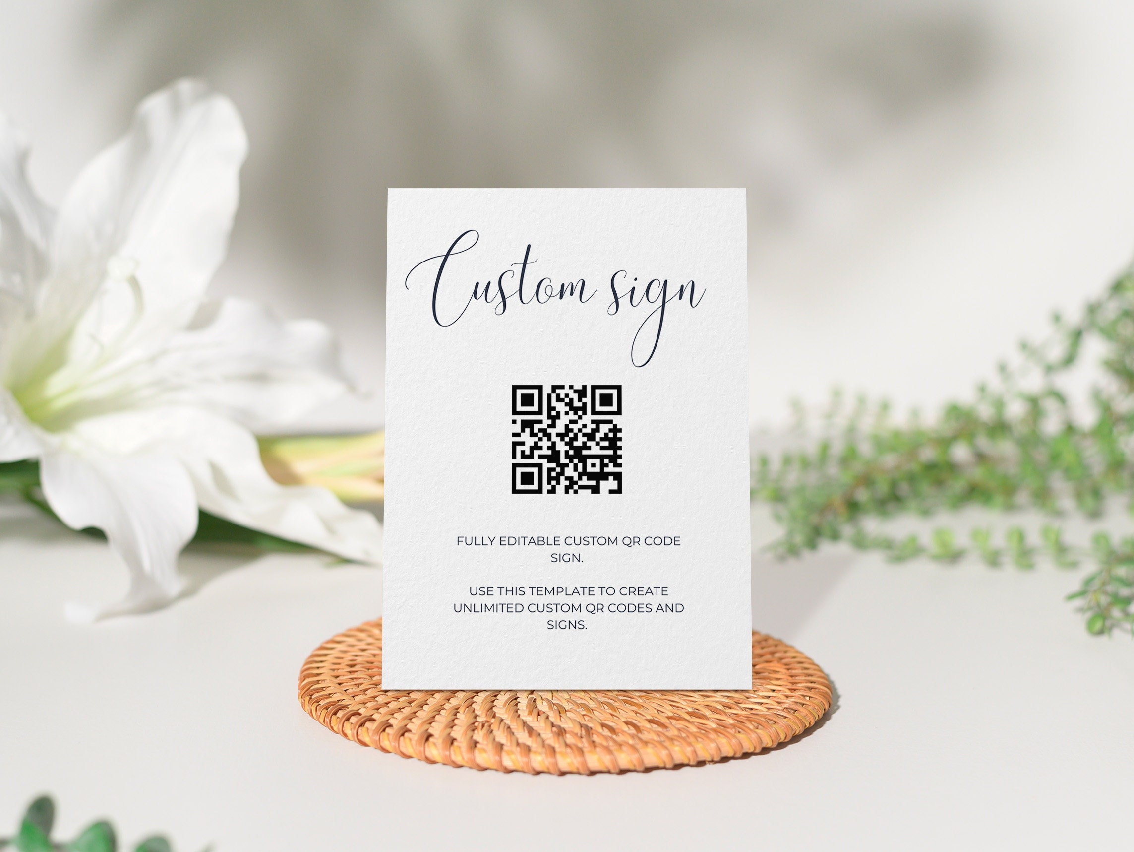 Custom QR Code Sign, Scan to Pay Sign, Salon Sign, Business Sign ...