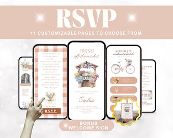 Boho Bridal Shower Invitation & Bachelorette Weekend Itinerary Template (Digital Download)