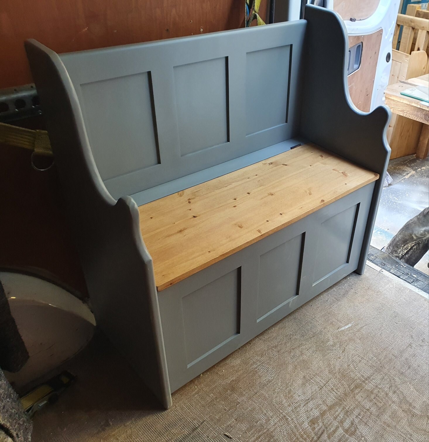 Painted Monks Bench, Storage Bench, Shoe Bench Etsy UK