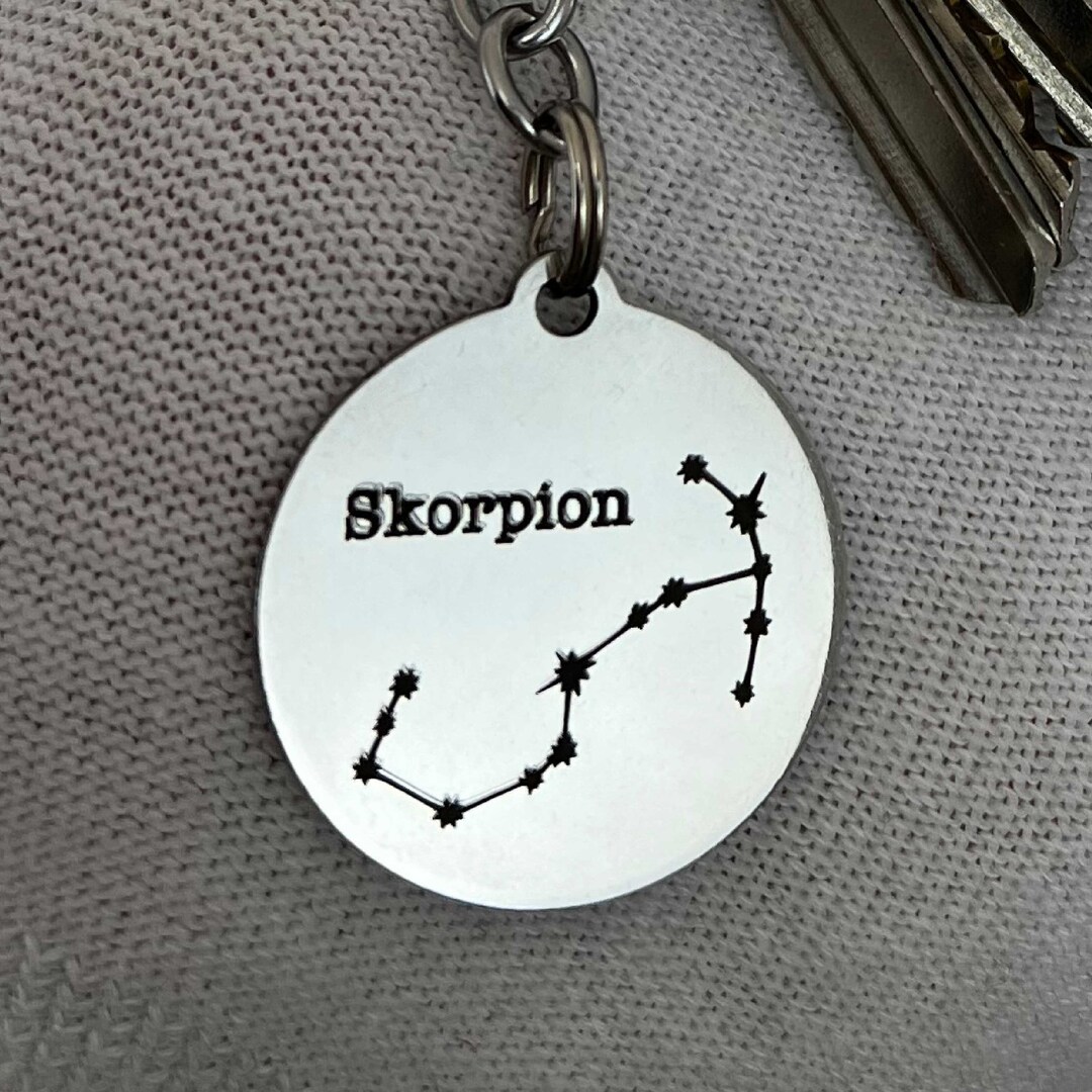 Scorpio Constellation Keychain | Personalized Astrology Art | Custom ...