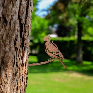 Handgefertigter Lärchen-Baumpfahl aus Corten Stahl Rostige Gartendeko Wetterfest & Einzigartig Handgemachte Gartenverzierung Langlebiges und stilvolles Dekor Bild 2