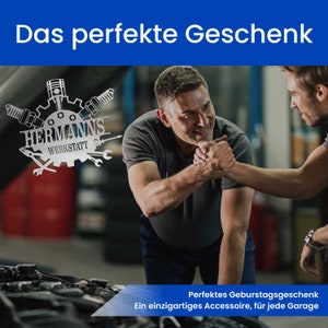 Personalisiertes Werkstatt Metallschild Individuelles Schild für die Auto-Werkstatt Besonderes und Einzigartiges Geschenk für Mechaniker Bild 3