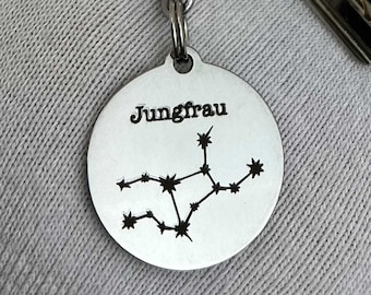 Coach VIRGO Astrology Sign Leather FOB Keychain - Etsy