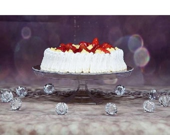 Bigiemme Transparent Plastic Cake Stand D 25 Cm