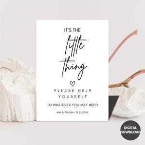 Minimalist Wedding Bathroom Basket Sign Template Canva, Wedding Bathroom Basket Signage | Digital Download Bathroom Signs, Instant Download