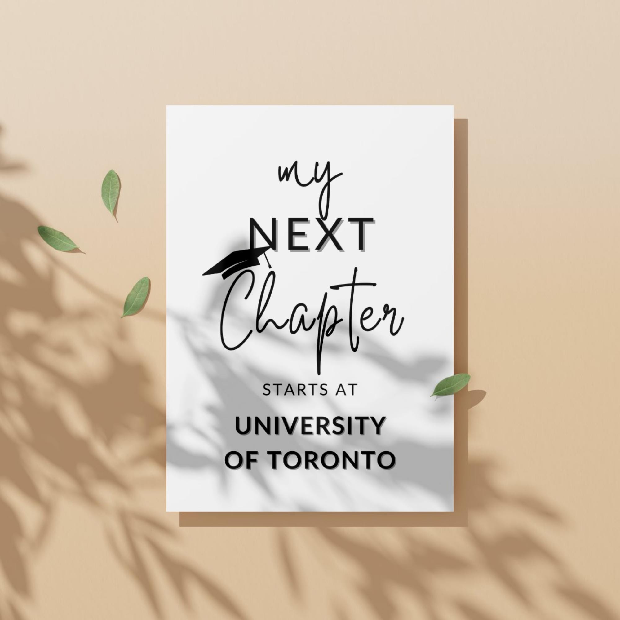 Editable Graduation Party Sign, My Next Chapter, Class of 2025 (digital ...