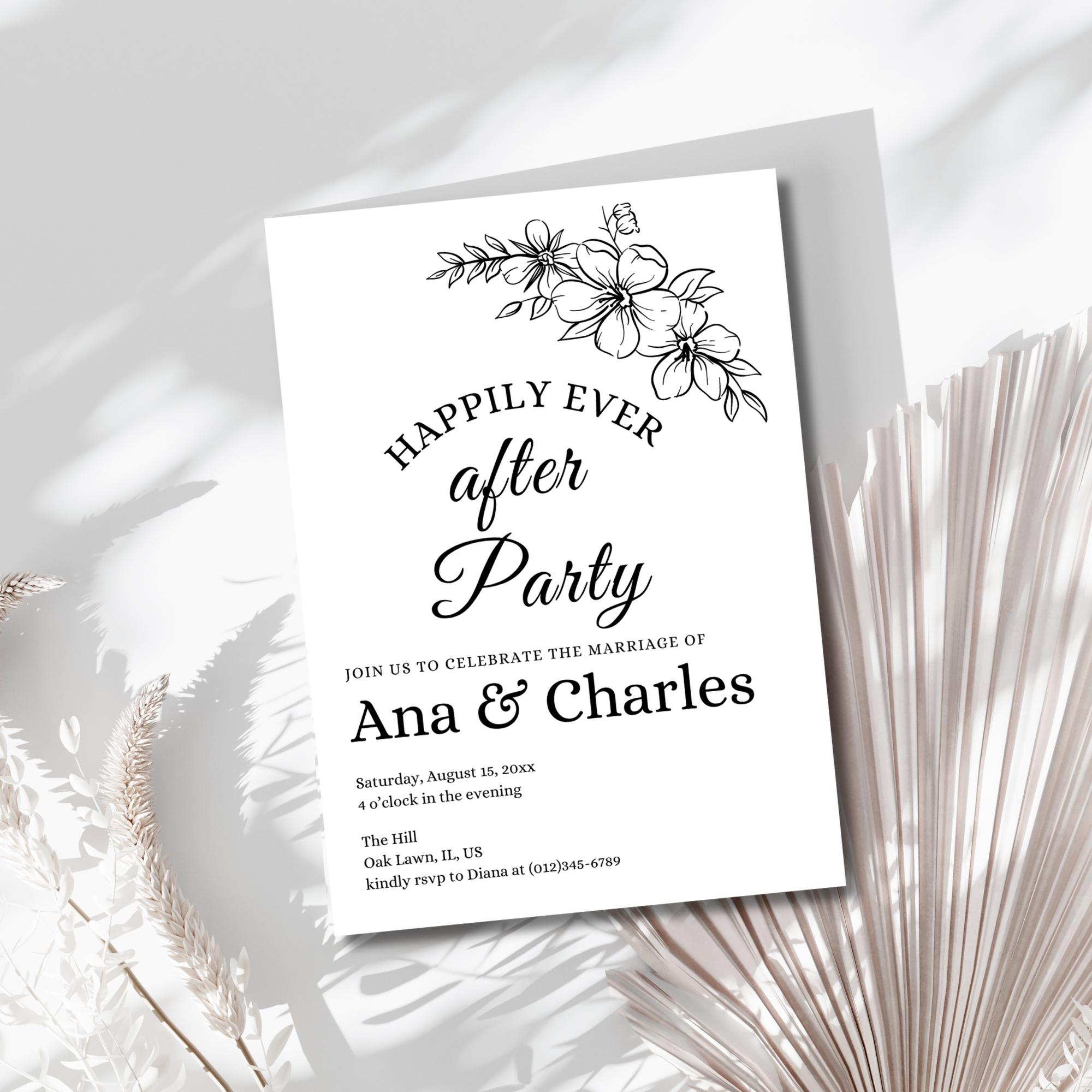 Modern Electronic Wedding Reception Invitation: Mobile Evite Template ...