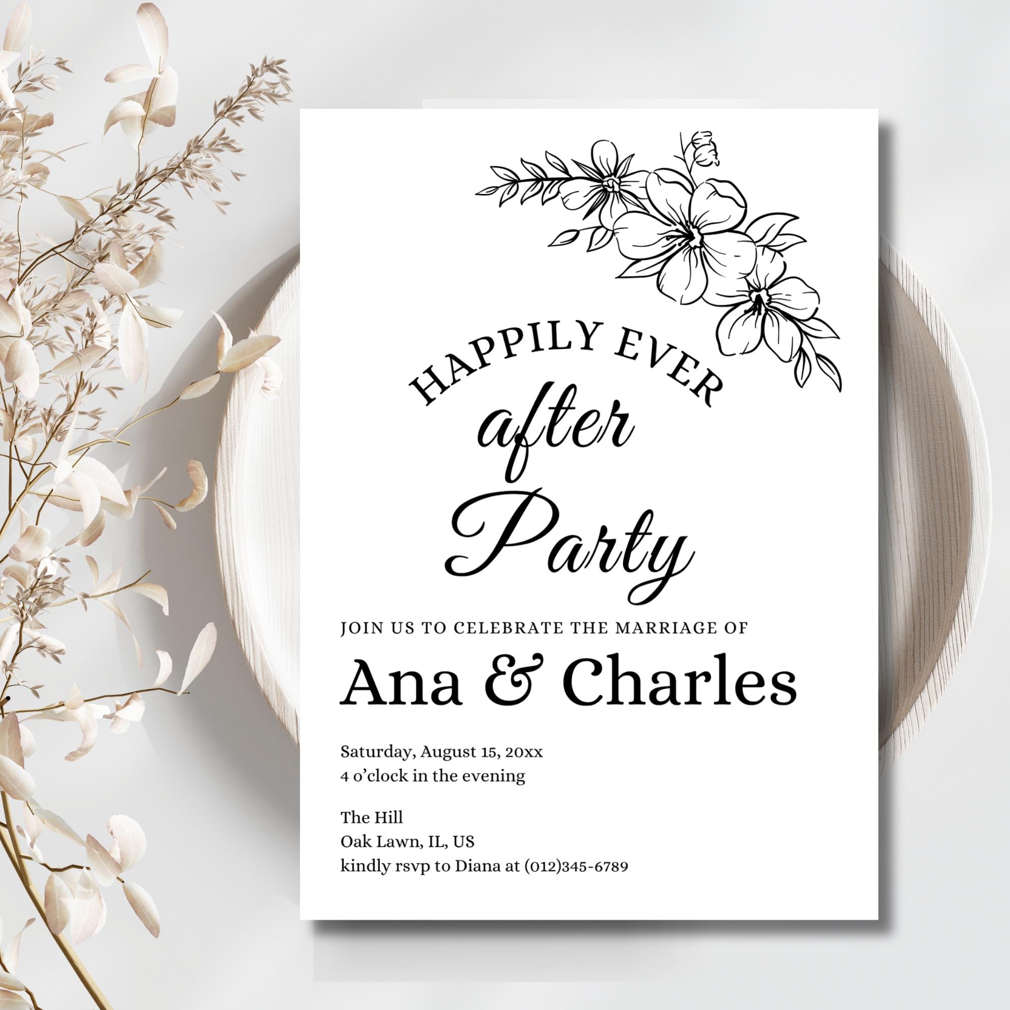Modern Electronic Wedding Reception Invitation: Mobile Evite Template ...