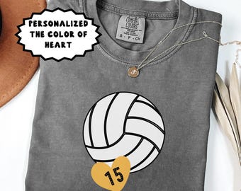 Personalized Volleyball Team Shirt, Custom Name & Number