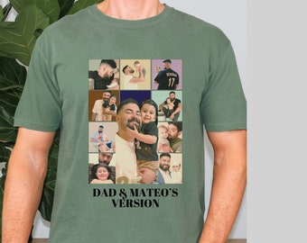 Benutzerdefiniertes Foto Dad T-Shirt, personalisiertes Dad und Sohn T-Shirt, Vatertagsgeschenk