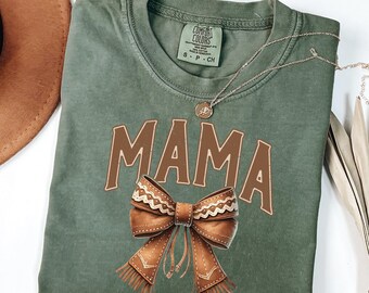 Comfort Colors Mama Cow T-Shirt, Western Style, Mother's Day Gift