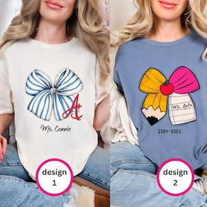 Custom Teacher Shirt, Teacher Name Shirt, Teacher Gifts Personalized, Teacher Appreciation Gifts, Back to School Shirt, Gift for Teacher
