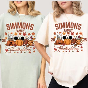 Camiseta personalizada para el viaje familiar de Acción de Gracias: camiseta de vacaciones grupales a juego