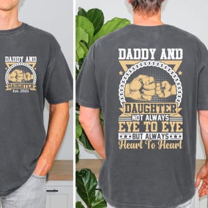 Daddy and daughter shirt, Dad Est Year Shirt, Fathers Day Gifts from Daughter, Dad of Girls Tee, New Dad Gift Idea,Matching Dad & Daughter